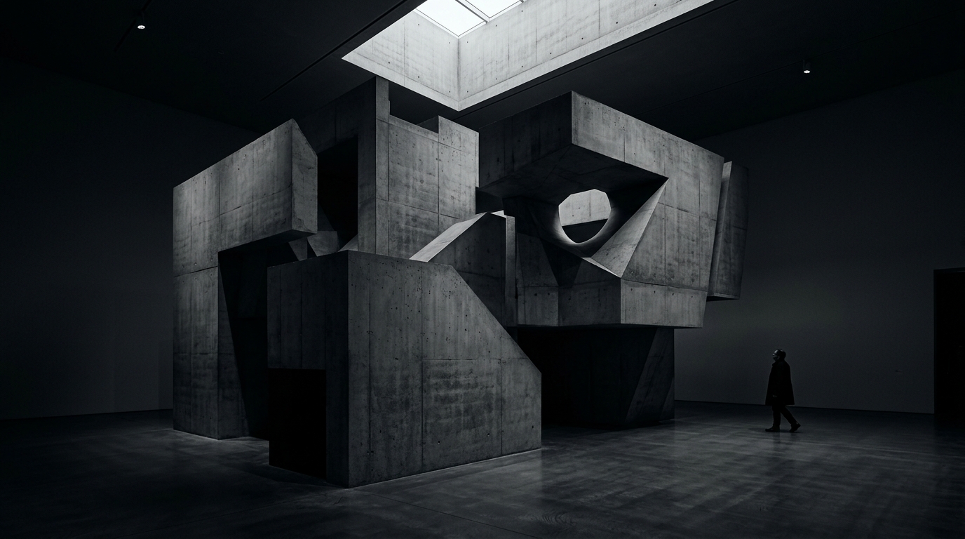 Monoform Brutalist Architecture Design Study